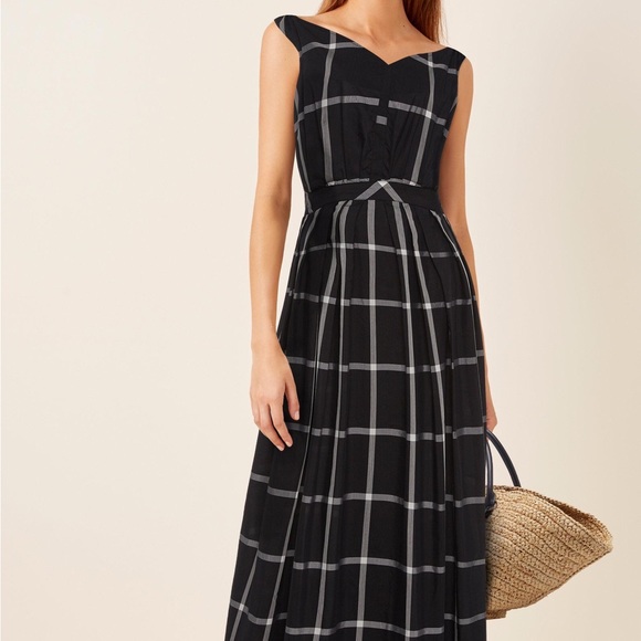 ISO: Thierry Colson Valeria Checked Cotton-Silk dress - Picture 2 of 2